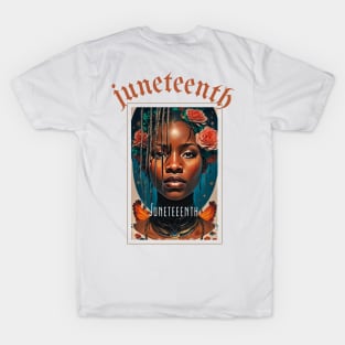 juneteenth African American woman T-Shirt